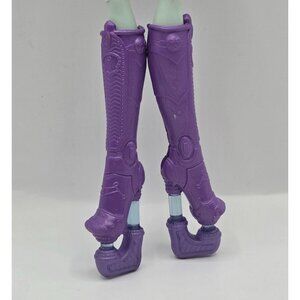 Monster High Boo York City Ghouls Elle EeDee Purple Boots Shoes Only